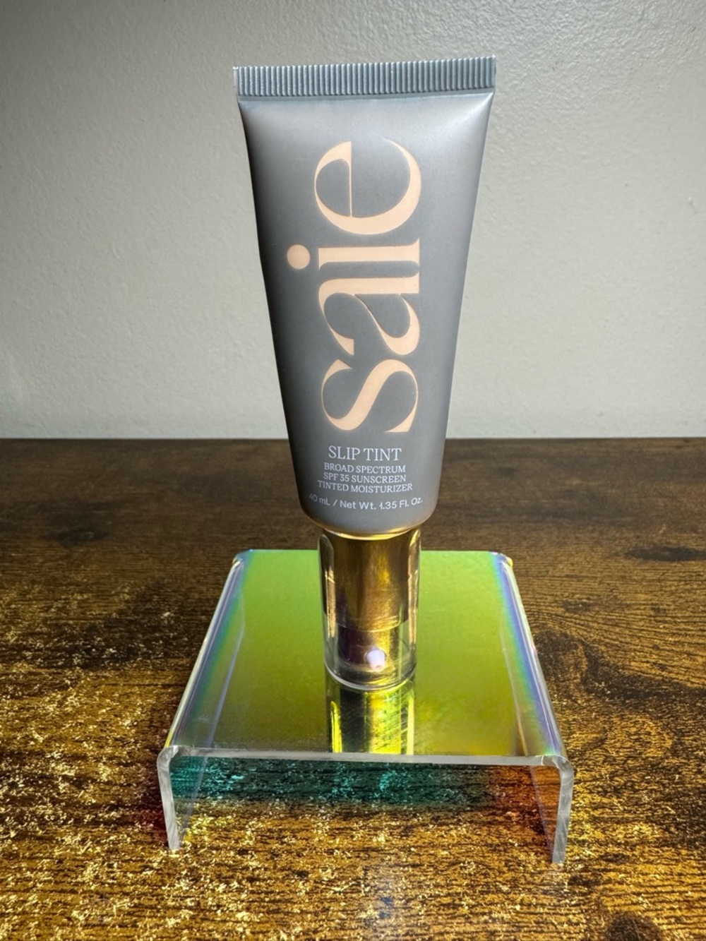 Saie slip tint tinted moisturizer shade three + half